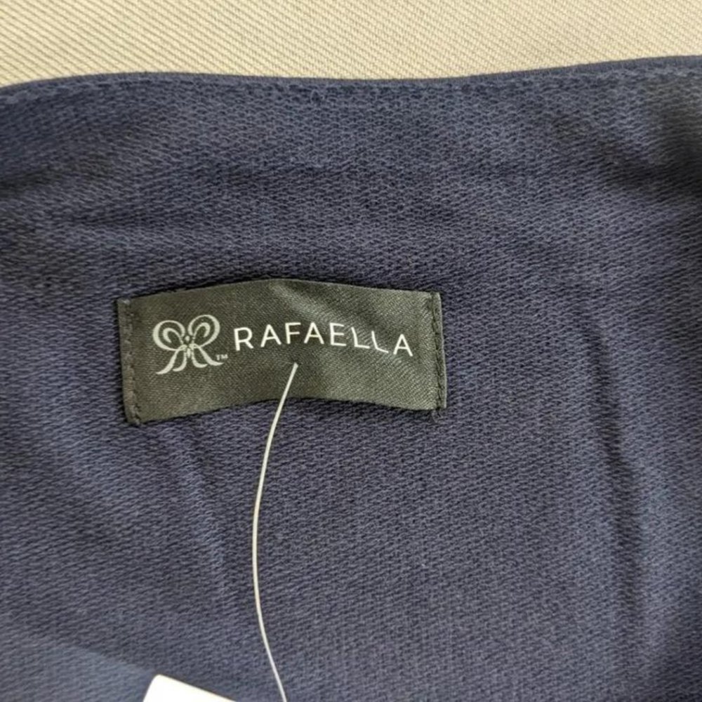 3 Rafaella Women Boatneck Tops Size XL Knit Long Sleeve Pink Navy White Lot NEW - Picture 10 of 15